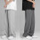 (LightGray,XL)Men Lightweight Summer Breathable Thin Pants With Straight Hem For Lifestyle Active 5