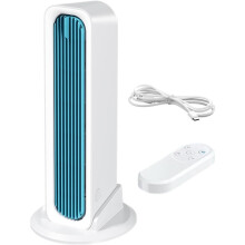 Oscillating Tower Fan, 3-Speed Quiet Bladeless Cooling Fan, Portable Tower Fan for Bedroom, Home, Office, Dorm and Living Room