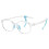 (Clear)Kids Simple Transparent Glasses Frame With Blue Light Filter For Children With Elliptical Faces 1
