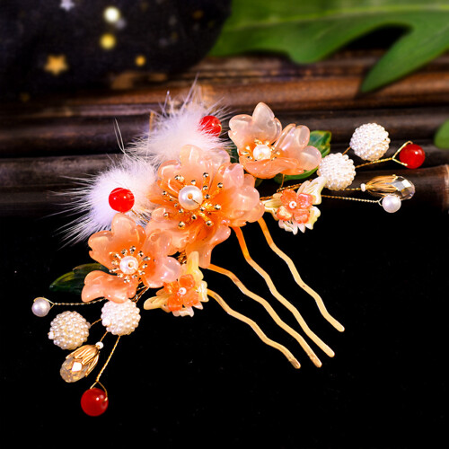 Hanfu Hair Comb Set with Long Tassel 2