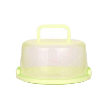 Lksixu Cake Box 8.58" with Lid & Foldable Handle, Portable Cake Container for Storage, Compatible with Birthday Cakes, Cupcakes, Nuts, Fruits