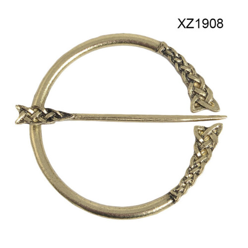 (XZ1908) Wikinger-Schalclipper Brosche Damen