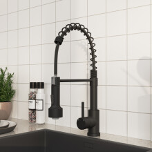 304 Stainless Steel Kitchen Faucet with LED Light