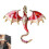 (red) Bunter Drachen-Anstecker für Damen 3