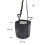 Justerbar Elastisk Foderpåse för Hästar - Utomhushalsmatningspåse i Svart S-18x21cm 9