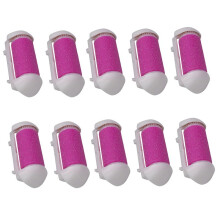 10Pcs Foot File Refills Easy to Replace Ergonomic Coarse Roller Replacements Callus Remover Refills Roller Heads