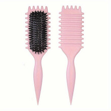 (Pink) Brosse coiffante 3 en 1 pour bonbons, outil de Massage extensible et spar pour cheveux, 1 pice