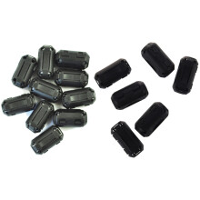 10 Pcs 7Mm Inner Diameter Ferrite Core Ring Cable Clip & 6 Pcs Clip Emi Rfi Noise Ferrite Core Filter for 5Mm Cable