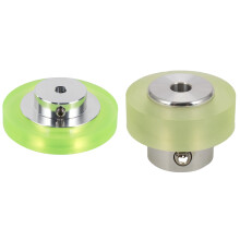 2Pcs Aluminum Polyurethane Industrial Encoder Wheel Measuring Wheel for Measuring Rotary Encoder - 200Mm & 300Mm