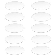 10X Transparent 3mm Thick Mirror Acrylic Round Disc Diameter:85mm