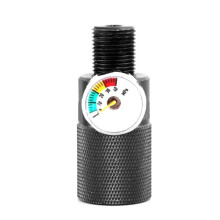 High Pressure Gas Bottle Valve Adapter Inflatable Adapter Pressure Gauge Inflatable Adapter Double-Hole Pressure Valve
