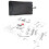 A2138231500 Car Dashboard Storage Box Wireless Charging Rubber Mat for   CLS E 2019-2023 3