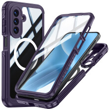 Samsung A17 Robuste Handyhülle: 360 Vollschutz, Stoßfest, Staubdicht, Magnetisch Ladekompatibel Purple