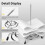 Ticket Stabber for Restaurant, 6PCS Ticket Receipt Holder Check Spindle Orders Spike for Kitchen Office Paper Notes 5