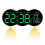 LED Ambient Light Clock Living Room Wall Clock Timing Function Two Sets of Clock Brightness Level Remote Control. A 1