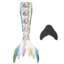 (S, Yellow) mermaid tails for swimming for kids and adults with monofin