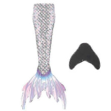 (S, Pink) mermaid tails for swimming for kids and adults with monofin