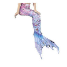 (110, Purple) mermaid tails for swimming for kids and adults with monofin