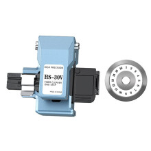 HS-30V Enstegs Helautomatisk Fiberoptisk Klyvare + Blad Optisk Fiberfusionsskarv Kallskärning Varmsmältningsmaskin