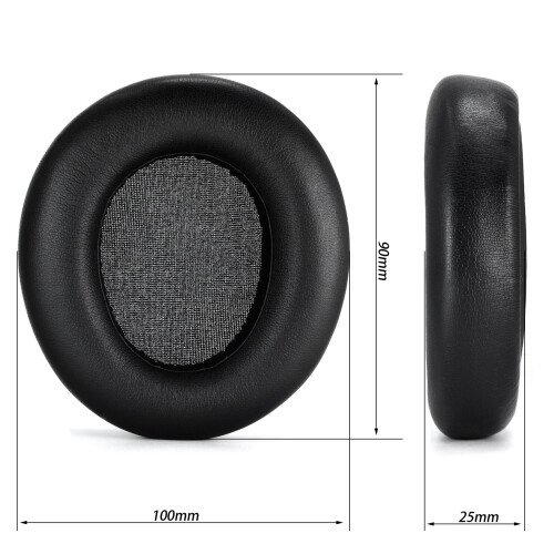 2-pack Öronkuddar - Kompatibelt med SteelSeries Arctis Nova Pro Wireless, Svart Proteinläder 2