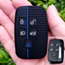 New Silicone Car Key Case Shell Cover Fob For Land Rover Range Rover Evoque Sport Freelander Discovery Velar For Jaguar XE XF XJ