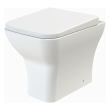 Hilderstone Back to Wall Toilet Pan & Soft Close Seat - 410mm x 365mm x 500mm