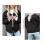 (S, BLACK) Women'S Botton-Down Winter Coat Two- Side Wear Quilted 4