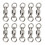 Stainless Steel Bird Leg Training Rings - 10PCS 2# Size 1
