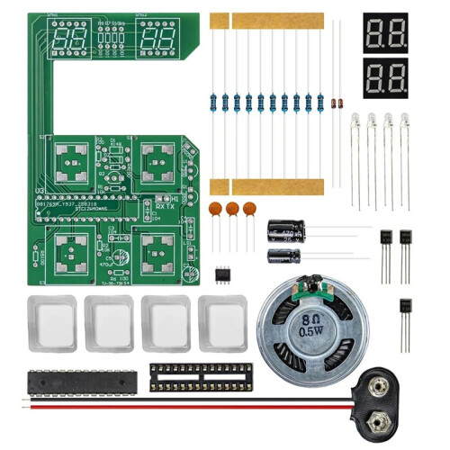 DIY Memory Training Game Console Electronic Soldering Kit Teaching Practical Training Exercises Circuit Board Loose Part 1