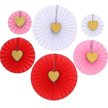 (style6) Pull Flower Handmade Paper Flower Three-Dimensional Party Decoration Wedding 6Pcs