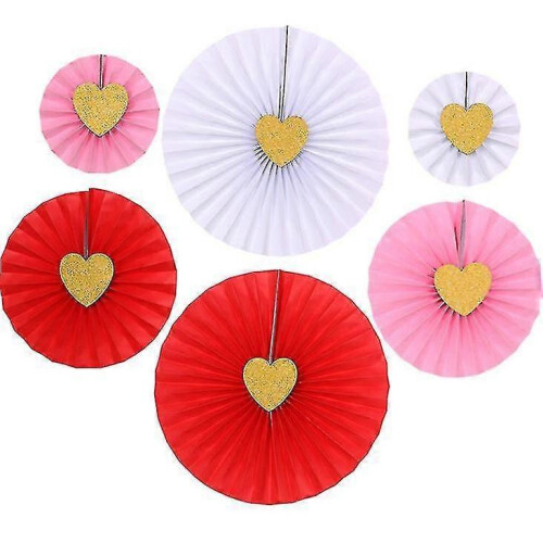 (style6) Pull Flower Handmade Paper Flower Three-Dimensional Party Decoration Wedding 6Pcs