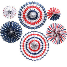 (style1) Pull Flower Handmade Paper Flower Three-Dimensional Party Decoration Wedding 6Pcs