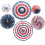 (style1) Pull Flower Handmade Paper Flower Three-Dimensional Party Decoration Wedding 6Pcs 1