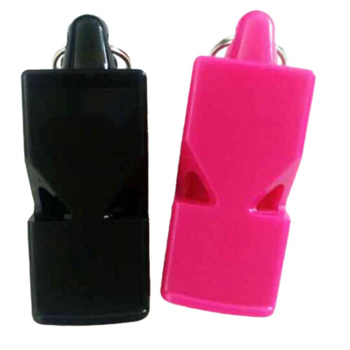 100 Pcs Non-Nuclear Professional Referee Whistle  Whistle Plastic Life-Saving Whistle Special for Game 2