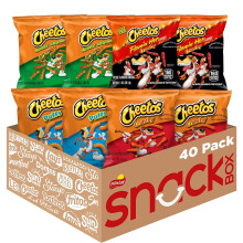 Cheetos Cheese Flavored Snacks Variety Pack, 40 Count