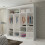 MN Furniture Modern Double Mirrored Sliding Wardrobes White 203cm 3