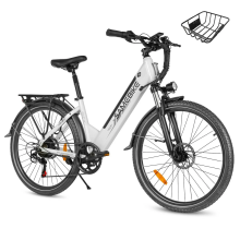 Samebike RS-A01 PRO 26" Electric Bike 36V 15Ah Commuter City Bicycle W/Basket