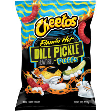 XL Cheetos Puffs Flamin' Hot Dill Pickle