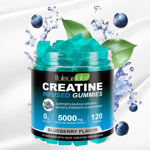 Creatine Gummies 5000mg Blueberry Flavr 60 Gummies 1