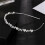 (1) Brautjungfer Haarreif Kristall Blume Silber 1