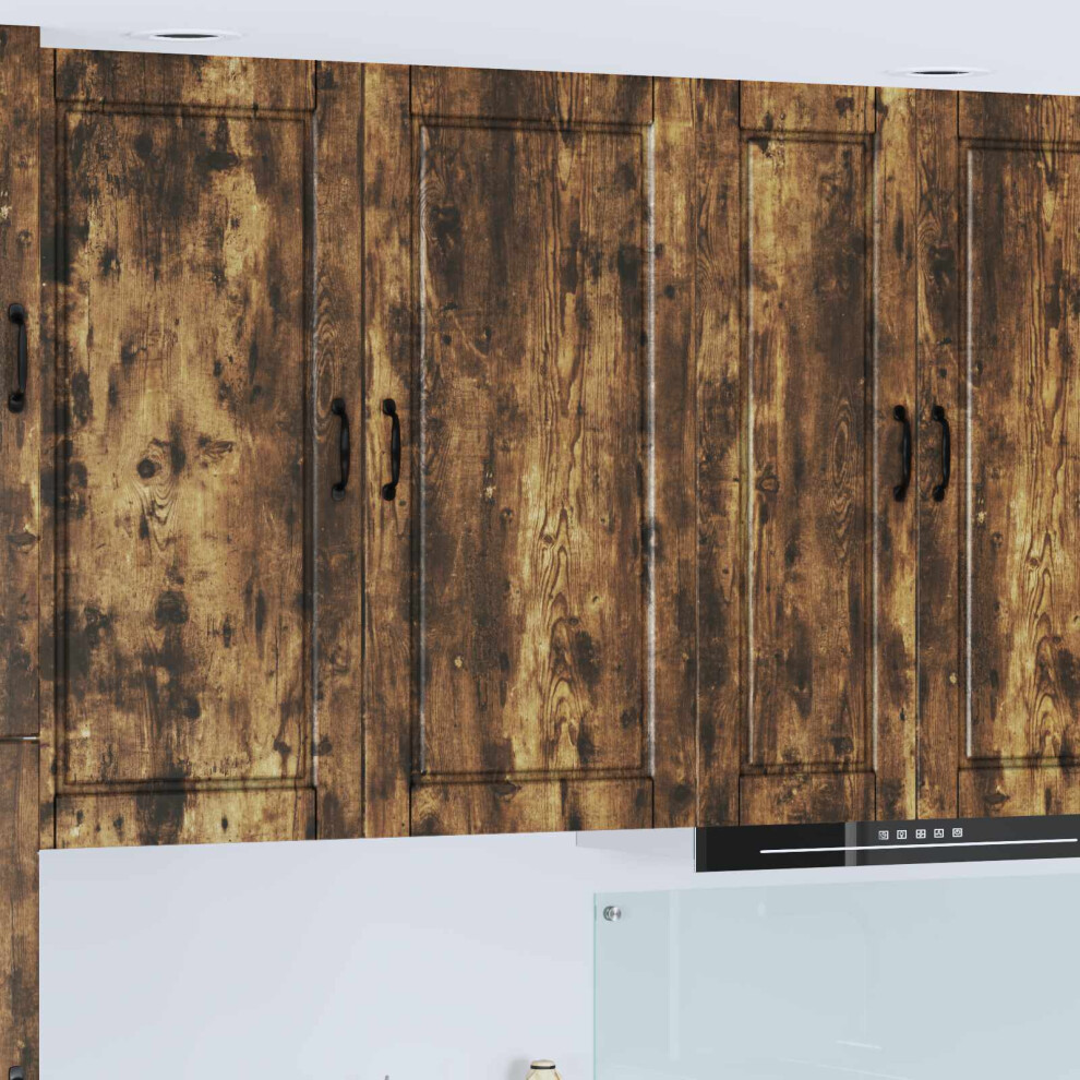 Vidaxl Wall Cabinet Porto Smoked Oak 50 X 31 X 100 Cm Engineered Wood 8721359463514