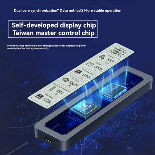 M.2 SSD  NVME Enclosure USB3.2 Gen2x2 Type C 20Gbps SSD Case M.2  NVME Enclosure Disk Box Tool Free SSD Case 2