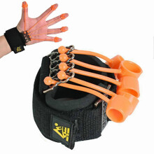 (Orange) Finger Gripper Strength Trainer Grip Strength Extensor Exerciser Hand Yoga Resistance Bands 20lbs/40lbs/60lbs/75lbs Finger Force