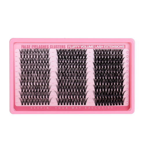 False Eyelashes Cluster Kit: 30D+40D+50D Mixed Volume Lashes, Natural Look 1