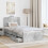 VidaXL vidaXL Bed Frame with Drawer Concrete Grey 75 x 190 cm Engineer Wood 3