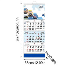 (B2) 2026 Calendar 3 Months Home Planner Vertical Hangable Wall Calendar Planner Schedule Organization Holidays Calendar for Family