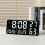 Horloge murale en plastique moderne avec éclairage d'ambiance 5