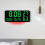 Horloge murale en plastique moderne avec éclairage d'ambiance 9