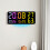 Horloge murale en plastique moderne avec éclairage d'ambiance 2