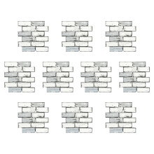 10PCS Faux Bricks Wall Sticker Auto Adhesive Waterproof-149